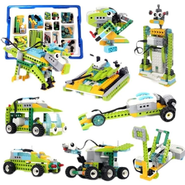 Contoh model robot yang bisa dirakit dari kit WeDo